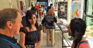 Prof Graeme Evans and Dr Ozlem Edizel at RSA Annual Conference 2015, Piacenza